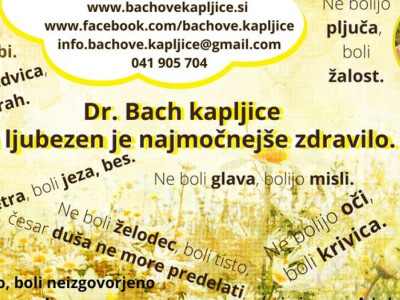 Bachove kapljice - predstavitev naravne Bachove cvetne terapije