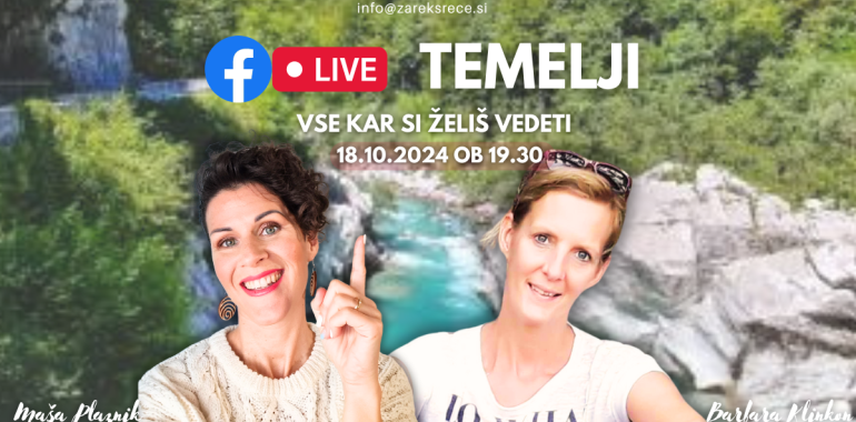 Brezplačna predstavitev delavnice TEMELJI - FB live