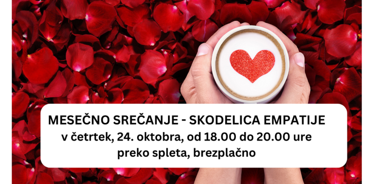 Skodelica empatije - mesečna srečanja