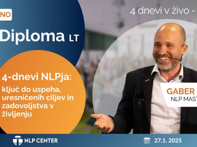 NLP Diploma LT - 4 dnevno online NLP izobraževanje