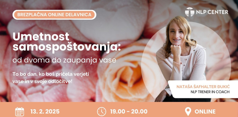 Brezplačna online delavnica: Umetnost samospoštovanja