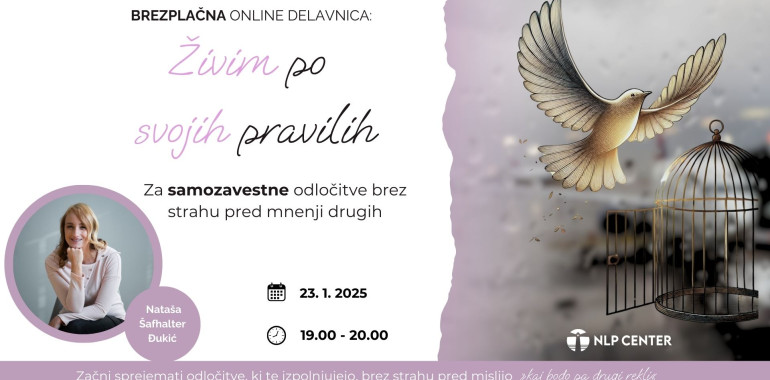 Brezplačna online delavnica: Živim po svojih pravilih